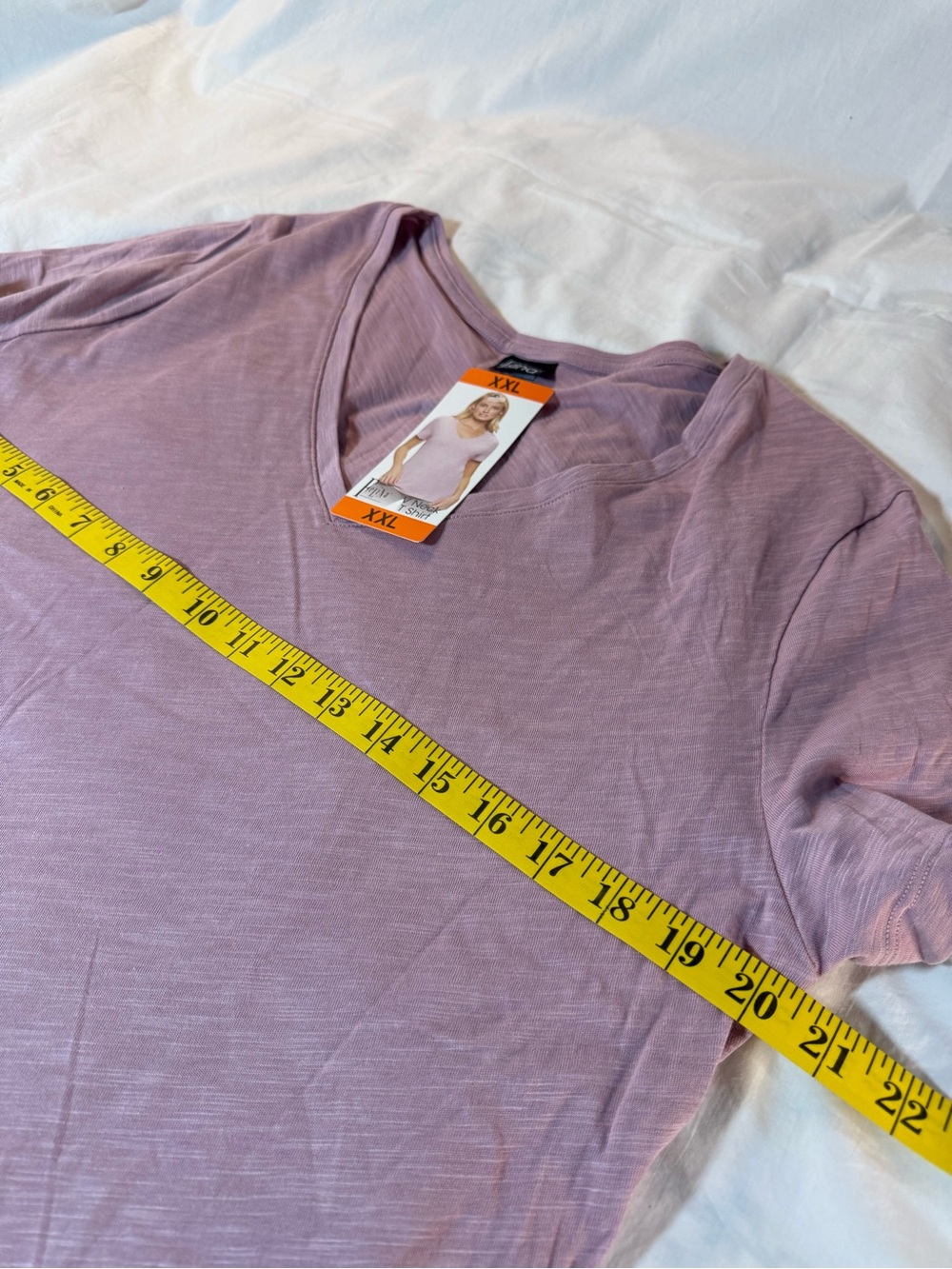 Felina Lavender V-Neck Short Sleeve Tee - Picture 3 of 6